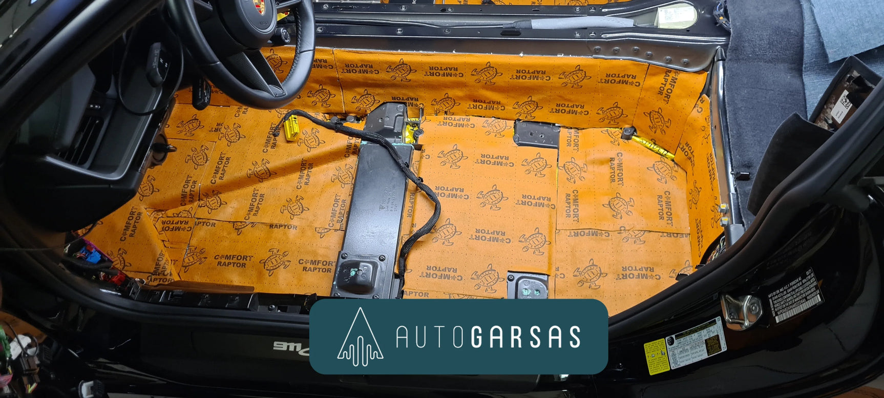 Porsche Carrera 911 - Pilna automobilio garso izoliacija 2024m