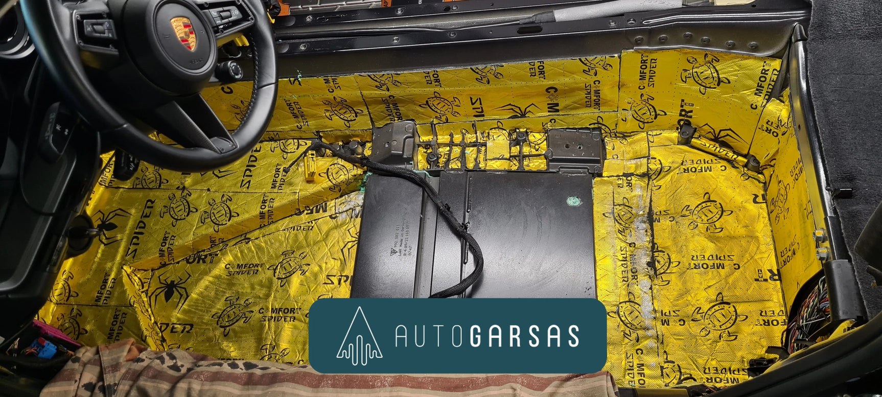 Porsche Carrera 911 - Pilna automobilio garso izoliacija 2024m