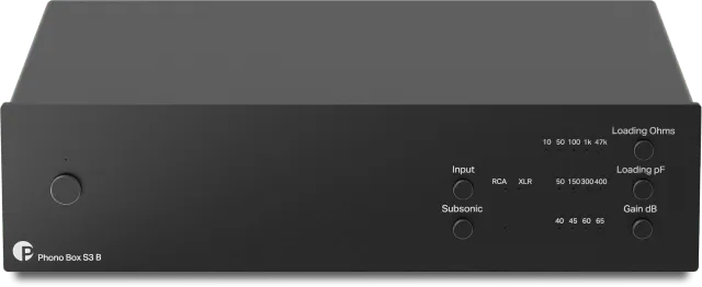 Pro-Ject Phono Box S3 B, pradinis balansuotas Phono stiprintuvas (įvairių spalvų)