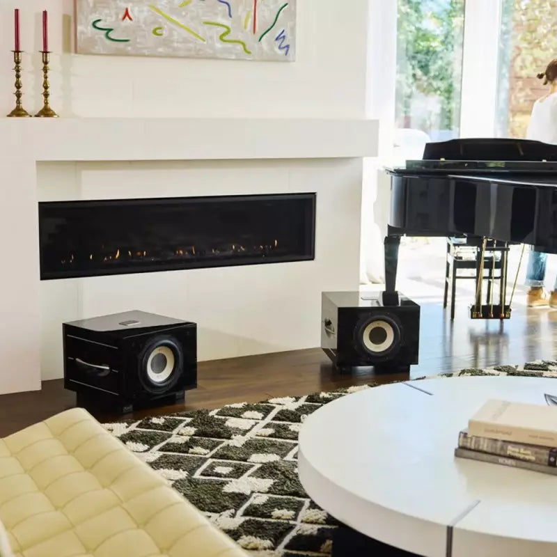 REL S/550, aktyvi žemų dažnių garso kolonėlė, 550 W