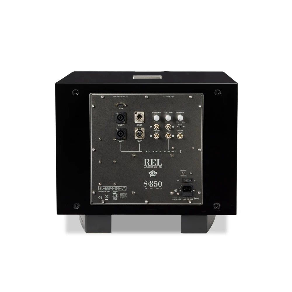 REL S/850, aktyvi žemų dažnių garso kolonėlė, 850 W