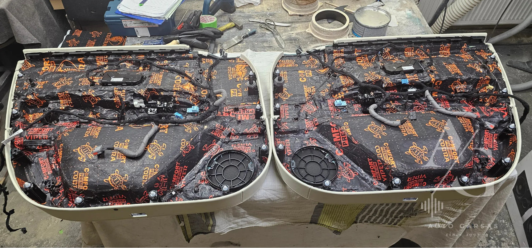 Range Rover L460 (2025m) - Garso izoliacija, bei garso aparatūra