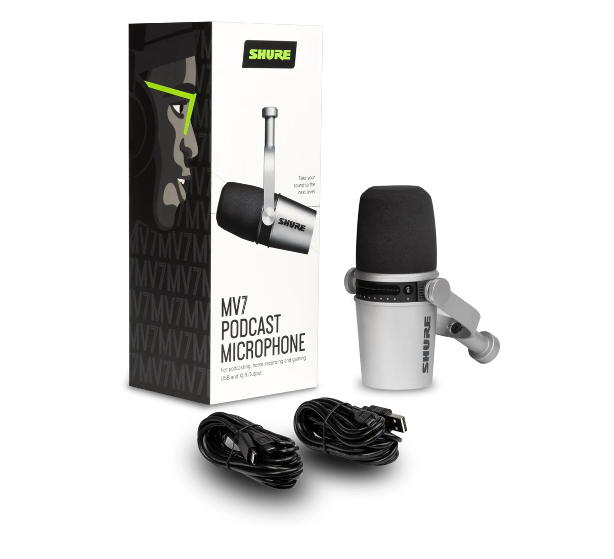 Shure MV7, podkastinis mikrofonas