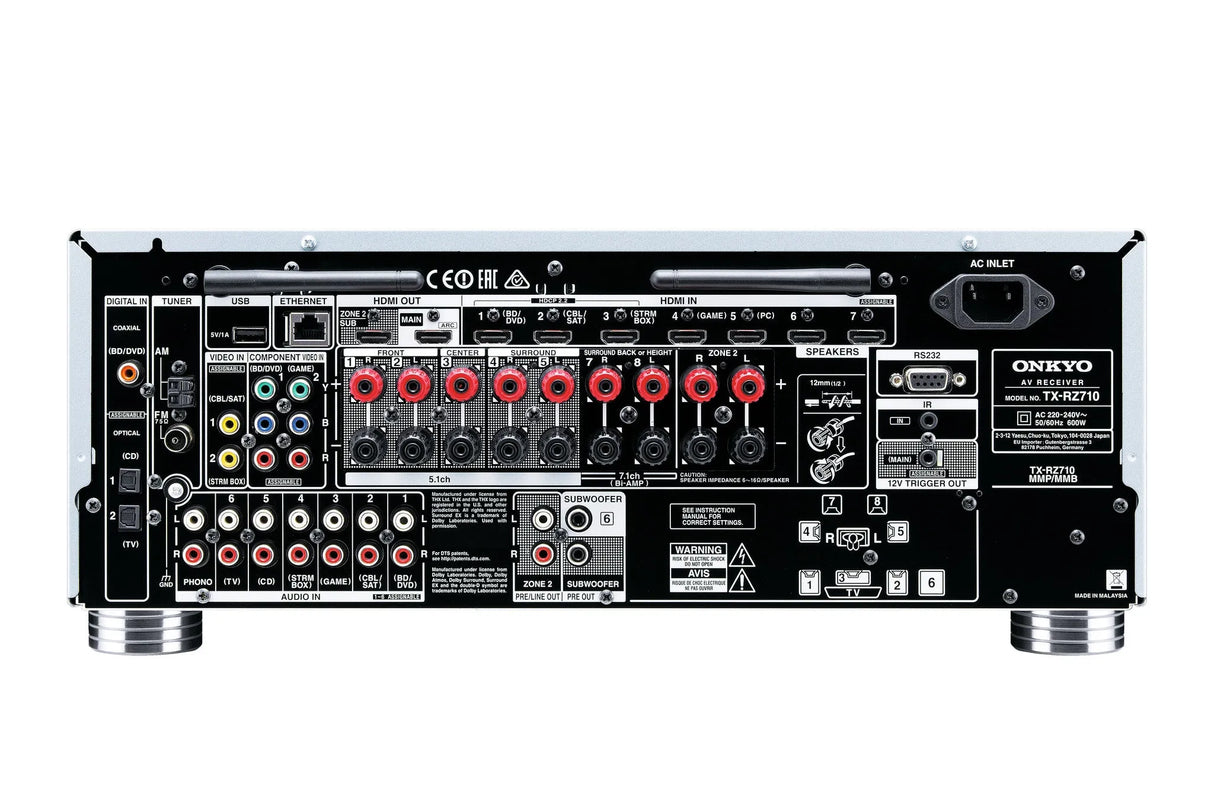 Tinklinis AV resyveris Onkyo TX-RZ710 7.2, 600W