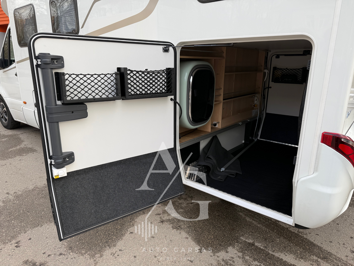 2025 Kemperis Mercedes Hymer, garso aparatūra, saulės baterija, kondicionierius