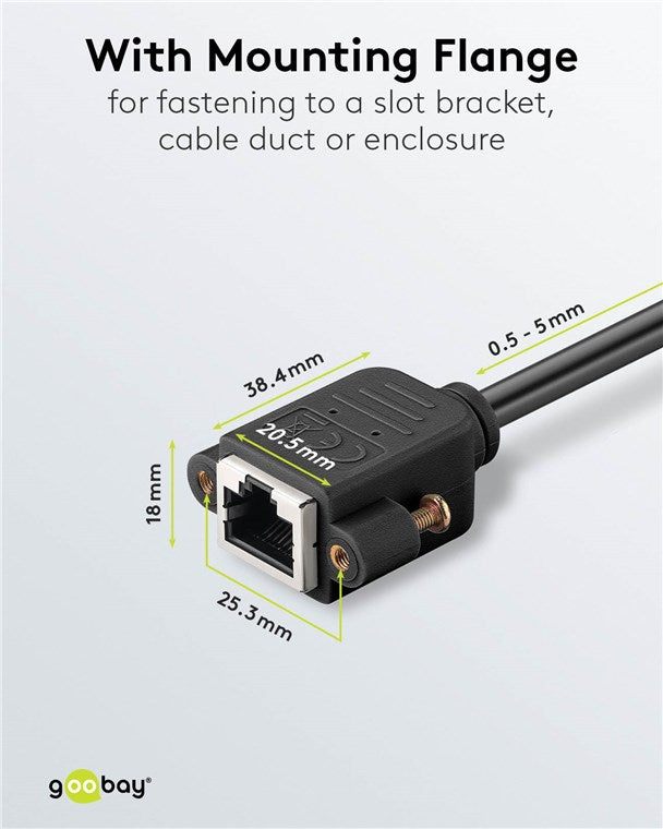 Goobay CAT 6A, S/FTP (PiMF) extension cable, 5m