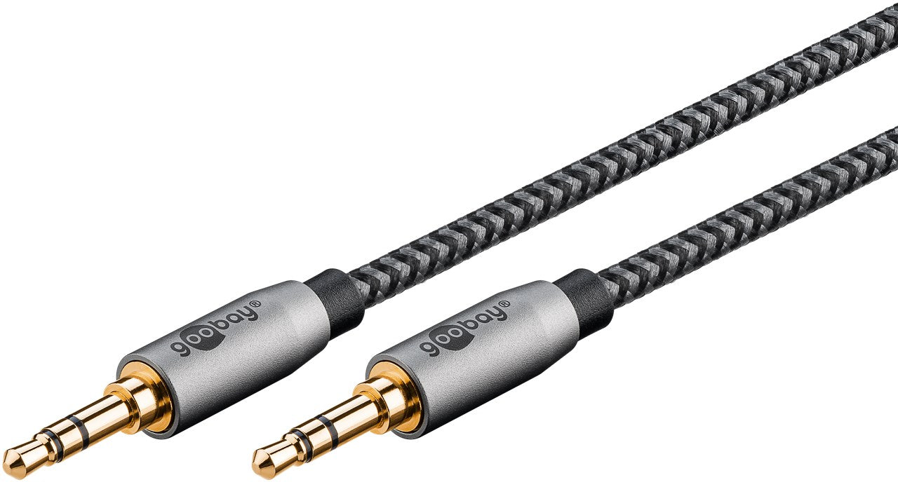 Goobay Plus Audio Connection Cable, 3,5 mm AUX stereo kabelis, 0.5 m