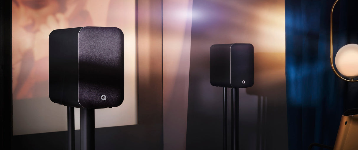 Q Acoustics M20 HD, belaidės aktyvios garso kolonėlės