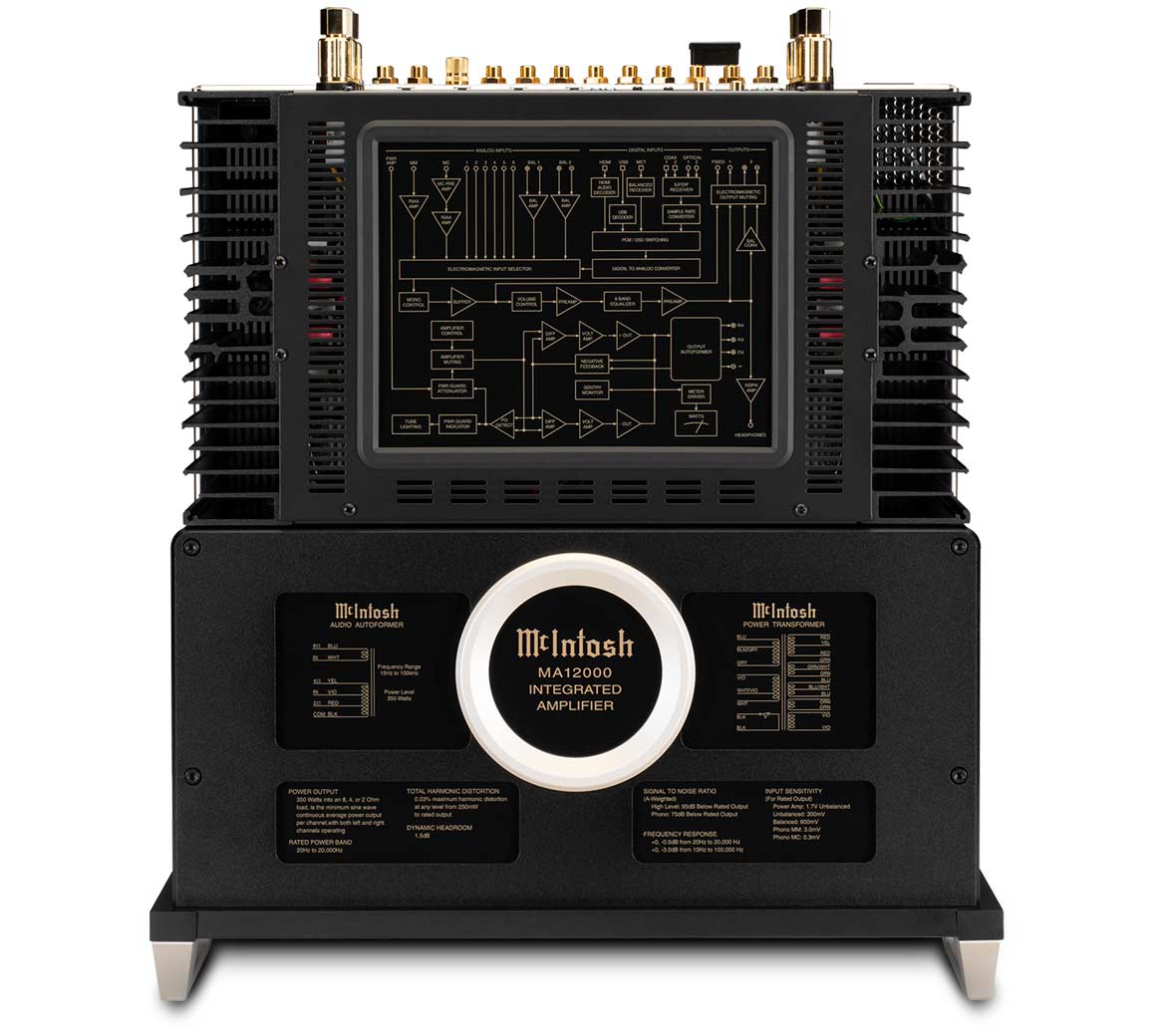 McIntosh MA12000, 2-jų kanalų integruotas hibridinis stiprintuvas