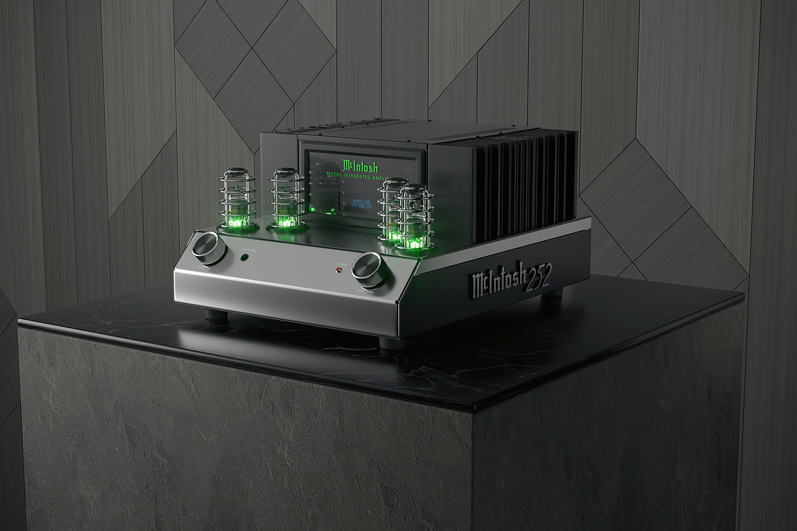 McIntosh MA252, 2-jų kanalų hibridinis integruotas stiprintuvas, 160W