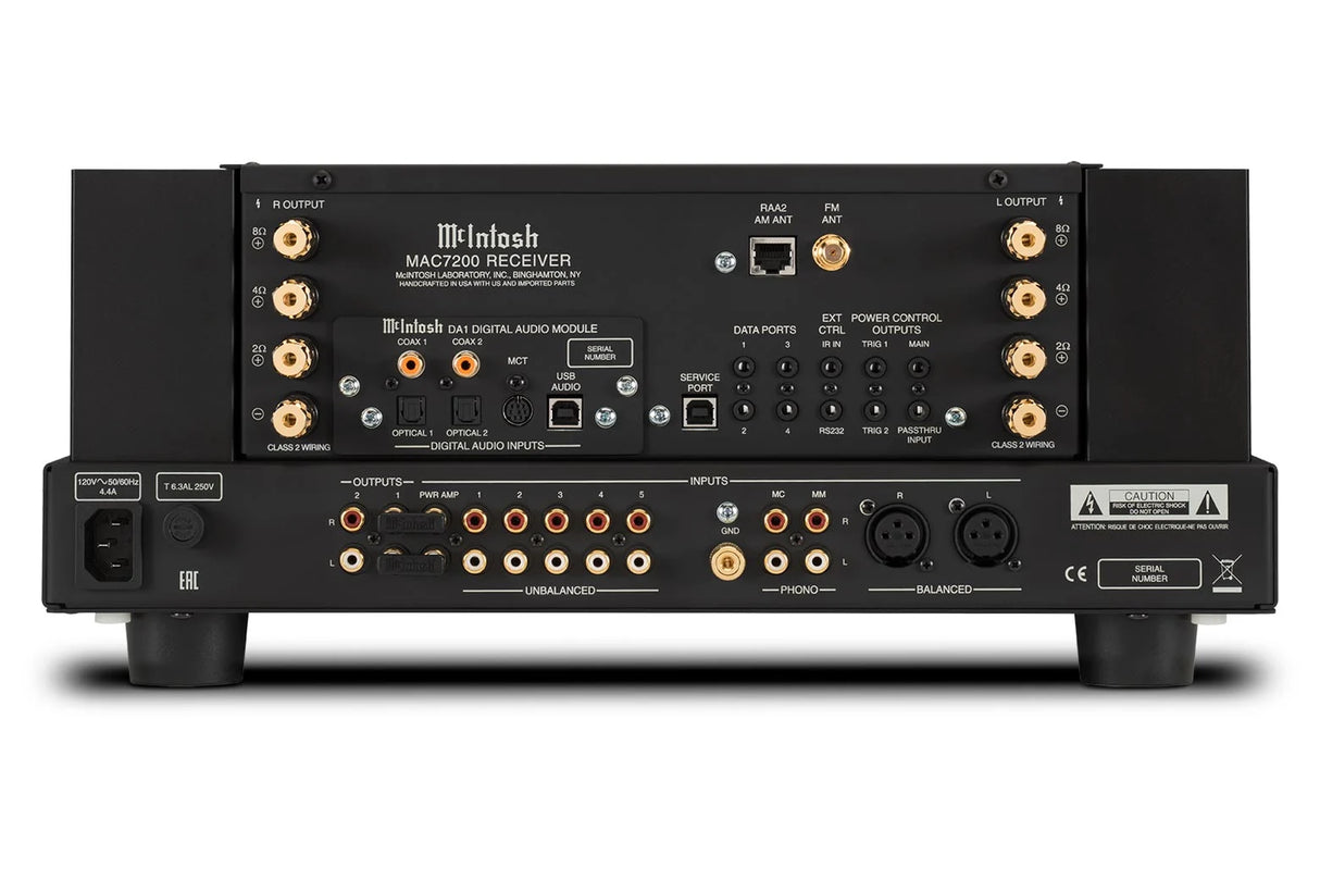 McIntosh MAC7200, 2-jų kanalų stiprintuvas su AM/FM radijo imtuvu