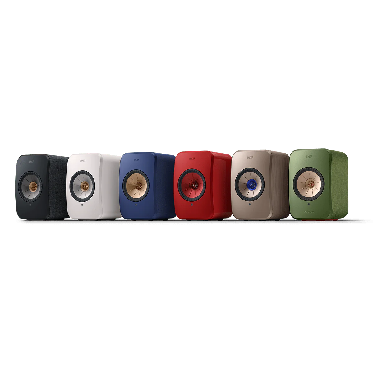 KEF LSX II, aktyvios, belaidės Hi-Fi garso kolonėlės (įvairių spalvų)