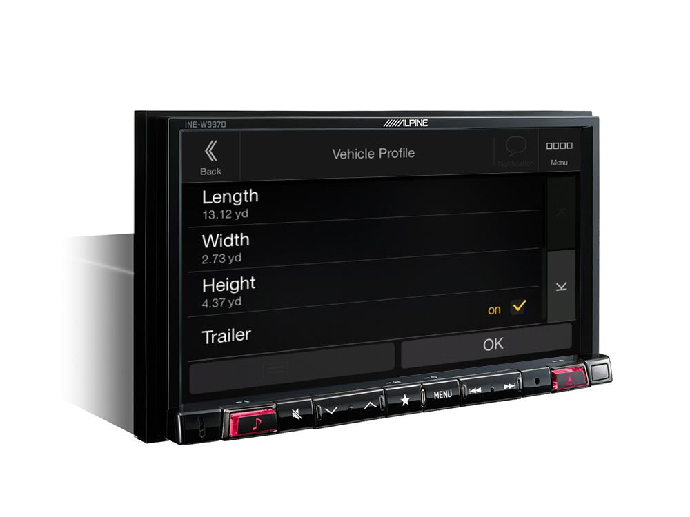 Pažangi navigacinė sistema Alpine INE-W997DC, su 7-ių colių ekranu GPS navigacija Alpine AUTOGARSAS.LT