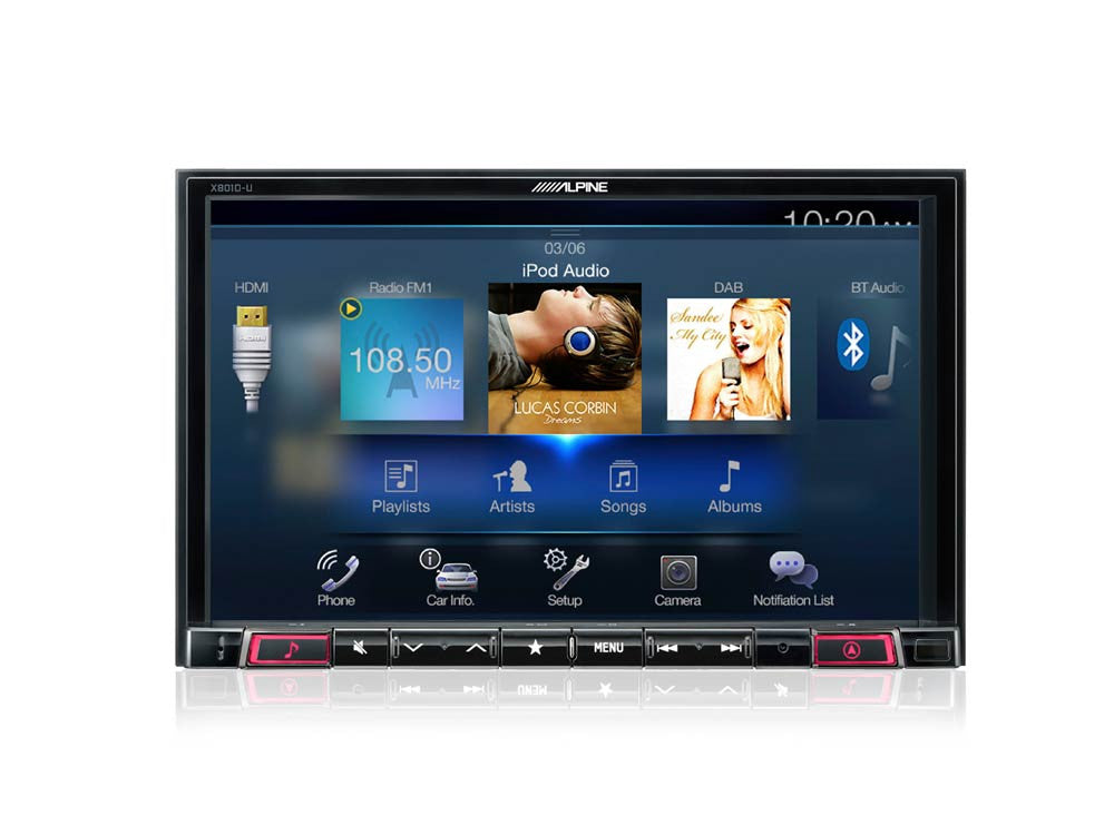 Pažangi navigacinė sistema Alpine X801DC-U, su 8-ių colių ekranu GPS navigacija Alpine AUTOGARSAS.LT