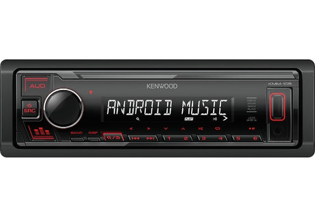 Kenwood KMM-105RY, automagnetola - Priekis