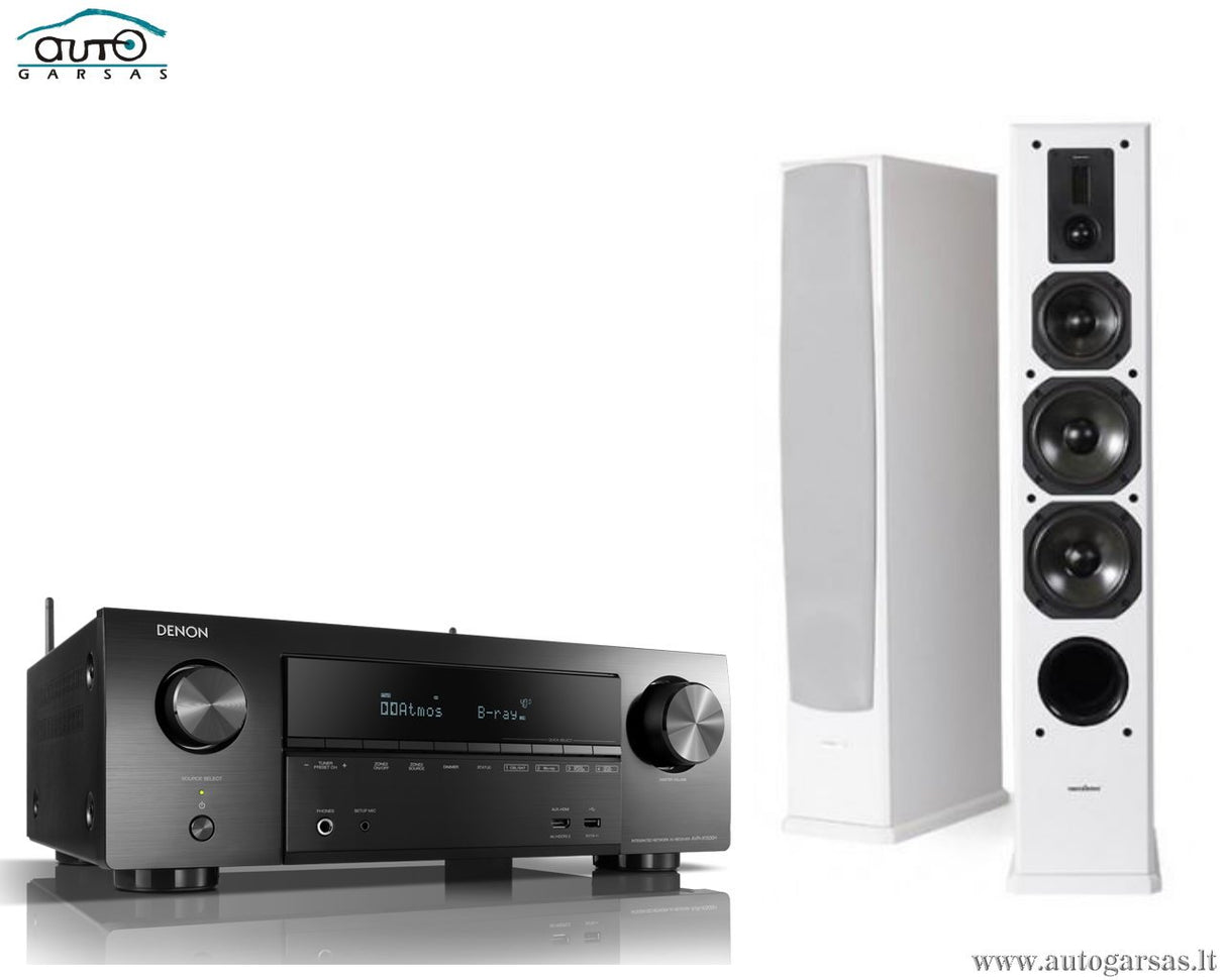 Stereo komplektas - AV resyveris Denon AVR-X1500H, su kolonėlėm Dynavoice Definition DF-6 AUTOGARSAS.LT AUTOGARSAS.LT