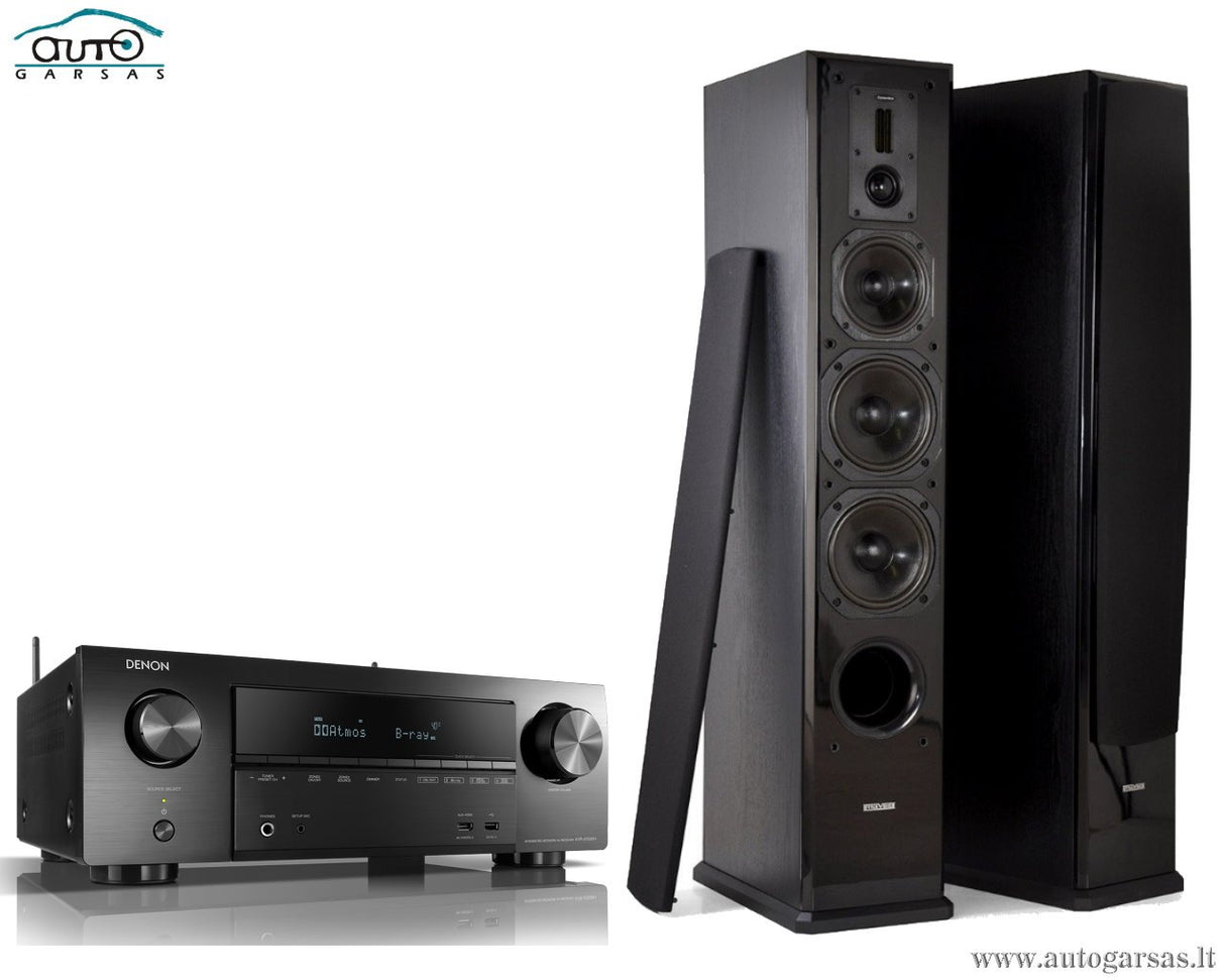 Stereo komplektas - AV resyveris Denon AVR-X1500H, su kolonėlėm Dynavoice Definition DF-6 AUTOGARSAS.LT AUTOGARSAS.LT