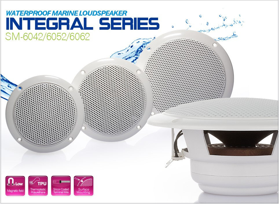 Vandeniui atsparūs įmontuojami garsiakalbiai Marine GFR6052, 5" Kolonėlės Visaton AUTOGARSAS.LT