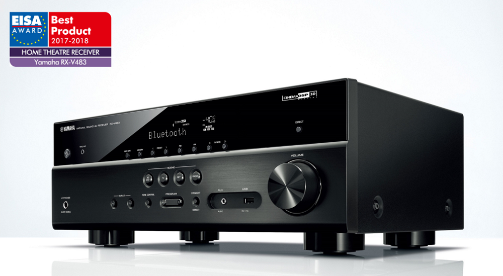 Namų kino komplektas - stiprintuvas Yamaha RX-V483, su kolonėlėm Dynavoice Magic F-6, S-4, C-4 EX (v.3) Namu kinas Namų kinas AUTOGARSAS.LT