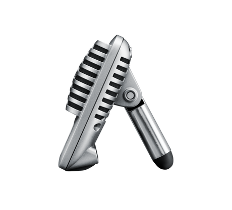 Shure MV51, skaitmeninis didelės diafragmos mikrofonas - šonas