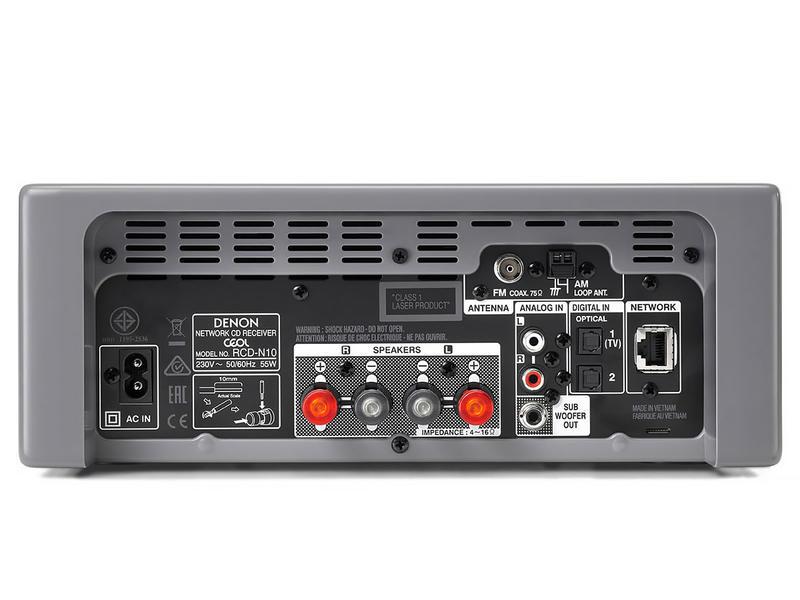 Tinklinis stereo stiprintuvas su CD grotuvu Denon RCDN-10, 2x60W Stereo Denon AUTOGARSAS.LT