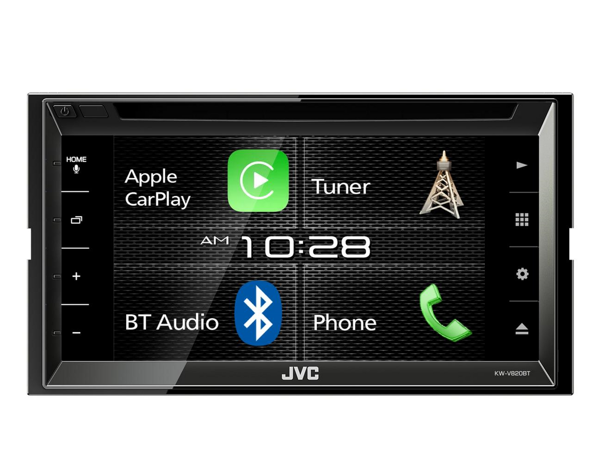 Multimedija automobiliui JVC KW-V820BT, 2-DIN, DVD, CD, USB, BLUETOOTH, Apple CarPlay Multimedija JVC AUTOGARSAS.LT