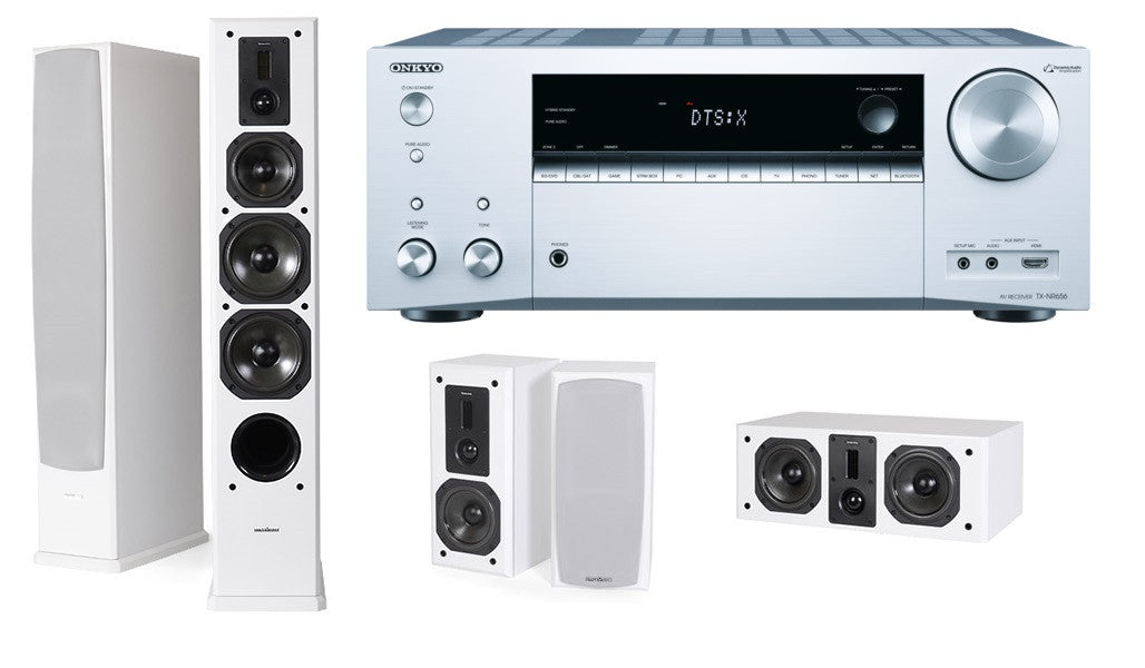 Namų kino komplektas - stiprintuvas Onkyo TX-NR656 , su kolonėlėm Dynavoice Definition DF-6 ,DC-5, DX-5 Namu kinas Namų kinas AUTOGARSAS.LT