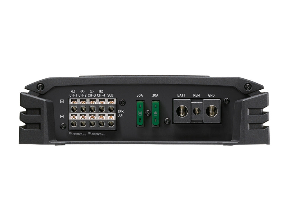 Alpine S-A55V, 5 kanalų automobilinis garso stiprintuvas- šonas