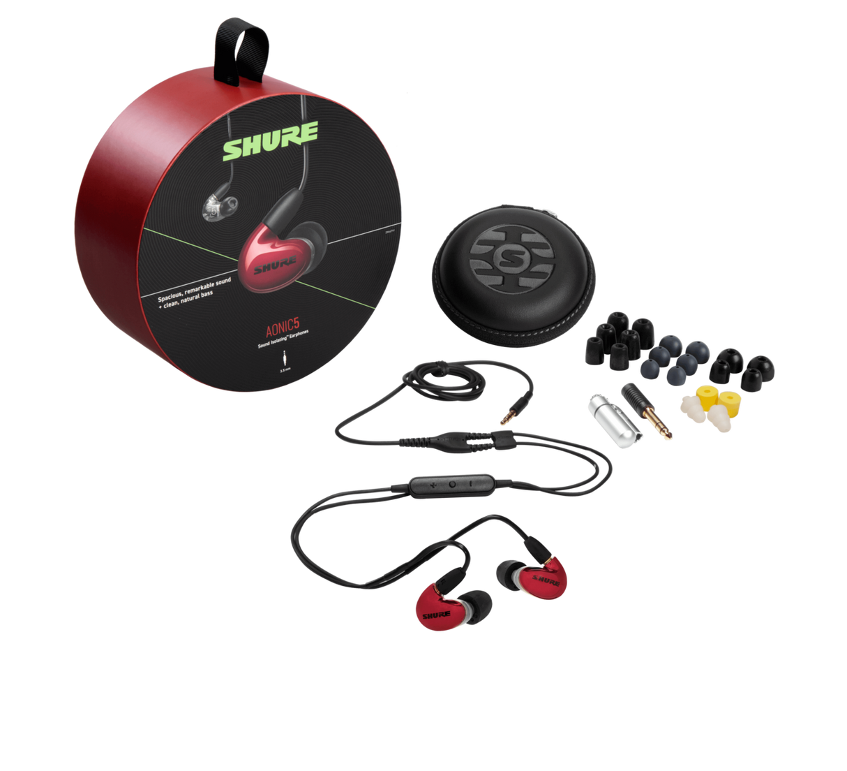 Shure AONIC 5, Ausinės (įvairių spalvų) - pakuotė