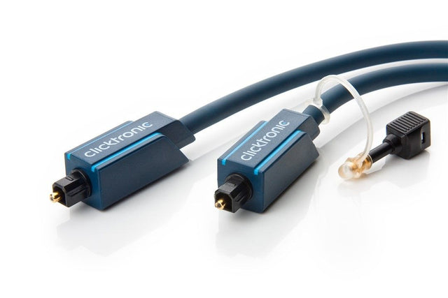 Clicktronic optinio kabelio komplektas - optinis skaitmeninis kabelis + 3.5mm adapteris 20.0m Laidai Clicktronic AUTOGARSAS.LT