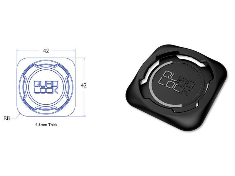 Rinkinys dviračiui Quad Lock Bike Kit - Universalus (tinka visiems telefonams) Laikikliai ir dėklai Quad Lock AUTOGARSAS.LT