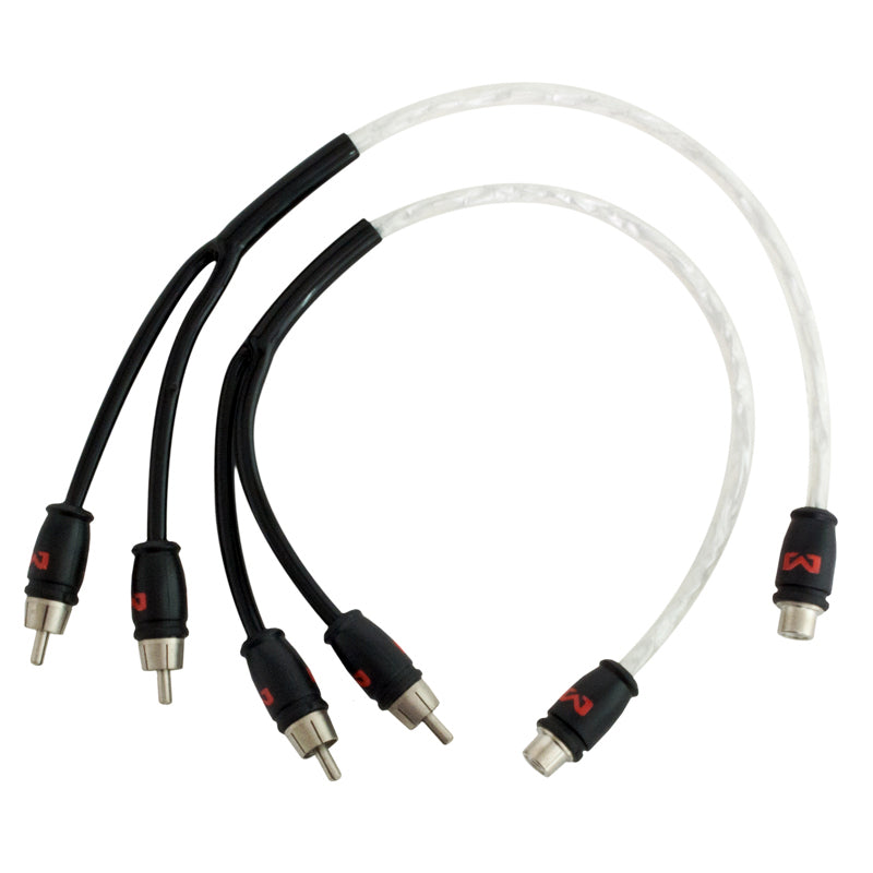 Ampire X30S, (30 cm) signalinis audio Y RCA kabelis