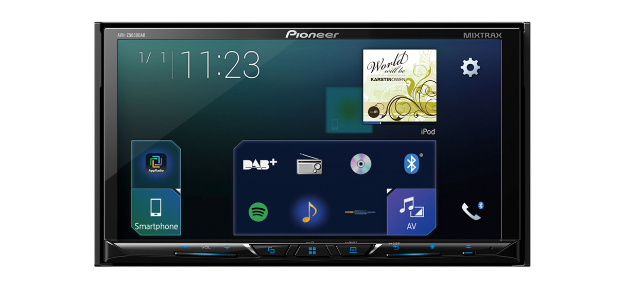 Multimedija automobiliui Pioneer AVH-Z5000DAB, USB, BLUETOOTH, 2-DIN Magnetolos Pioneer AUTOGARSAS.LT