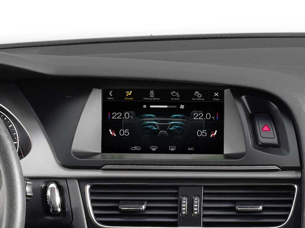 Navigacinė sistema Alpine X701D-A4, skirta Audi A4/A5 GPS navigacija Alpine AUTOGARSAS.LT