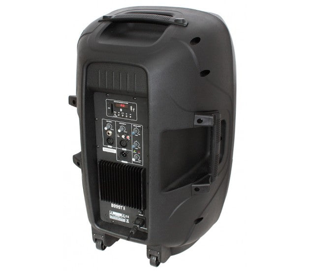 BOOST 15A-BT, nešiojama garso kolonėlė su stiprintuvu- galas