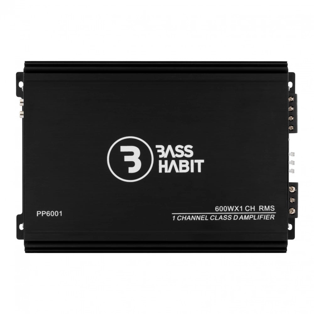 Bass Habit Play Power 600.1, automobilinis mono garso stiprintuvas 600W RMS