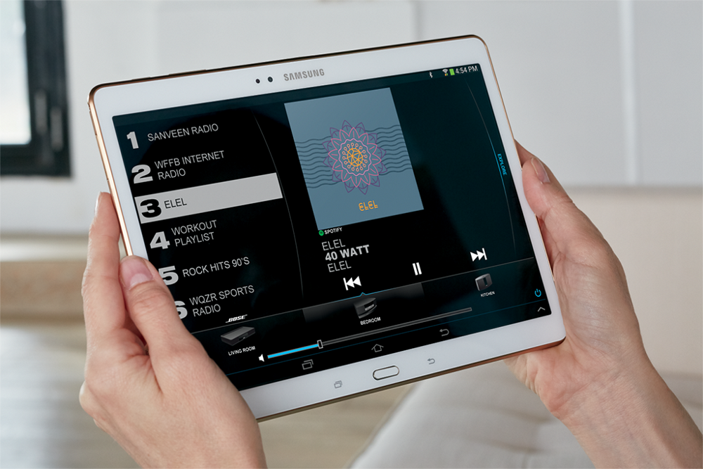 Bose aplikacija tinklo stiprintuvams