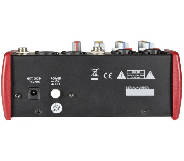 Citronic CSM-4 kompaktiškas mikšerinis pultas - priekis