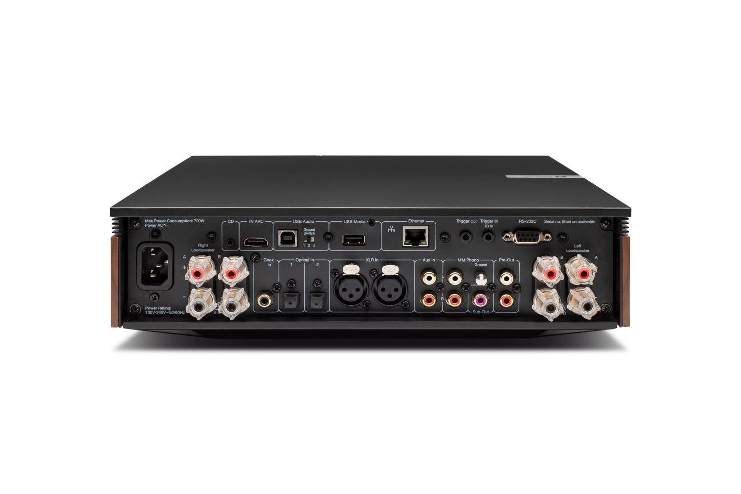 Cambridge Audio Evo 150, stiprintuvas- galas