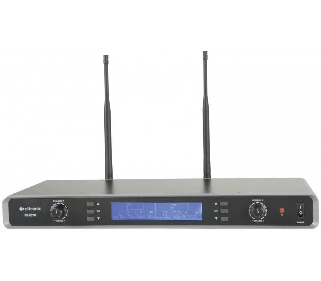 Citronic RU210H, UHF belaidžių mikrofonų sistema