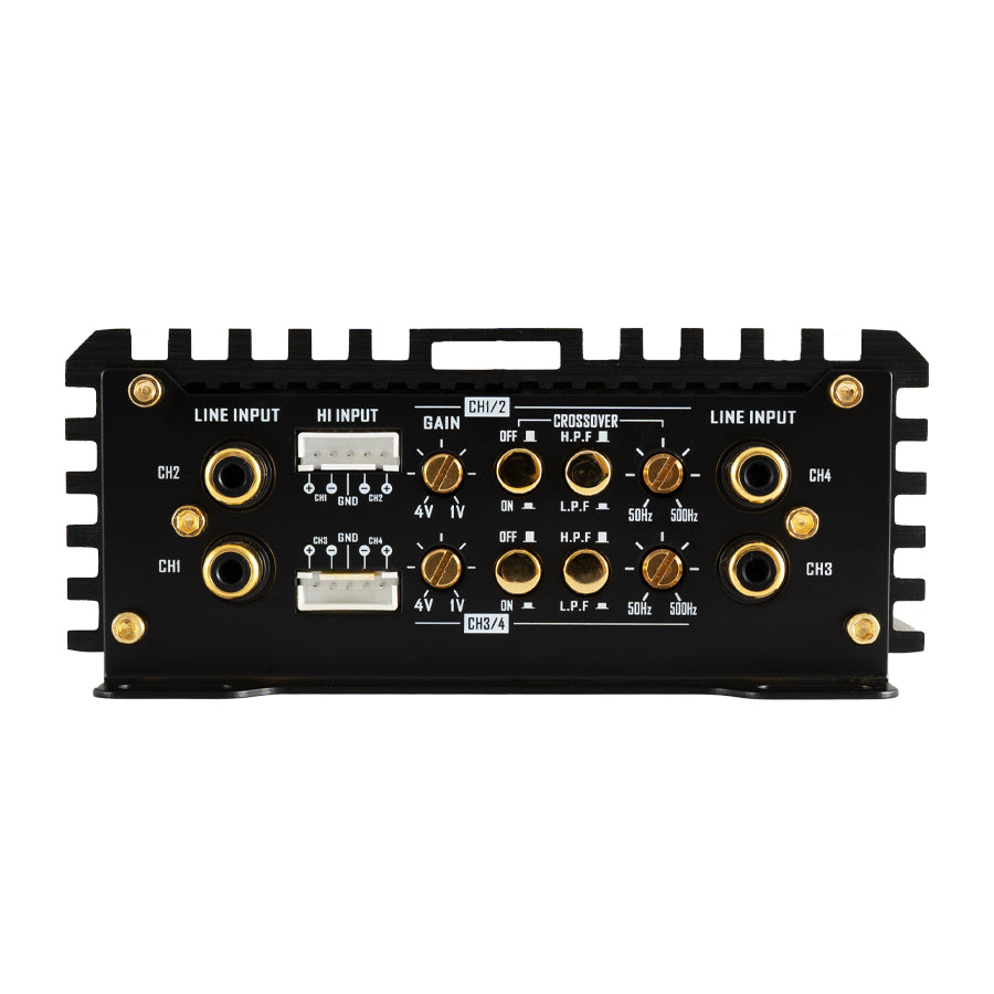 DLS Signature S4, automobilinis garso stiprintuvas- šonas
