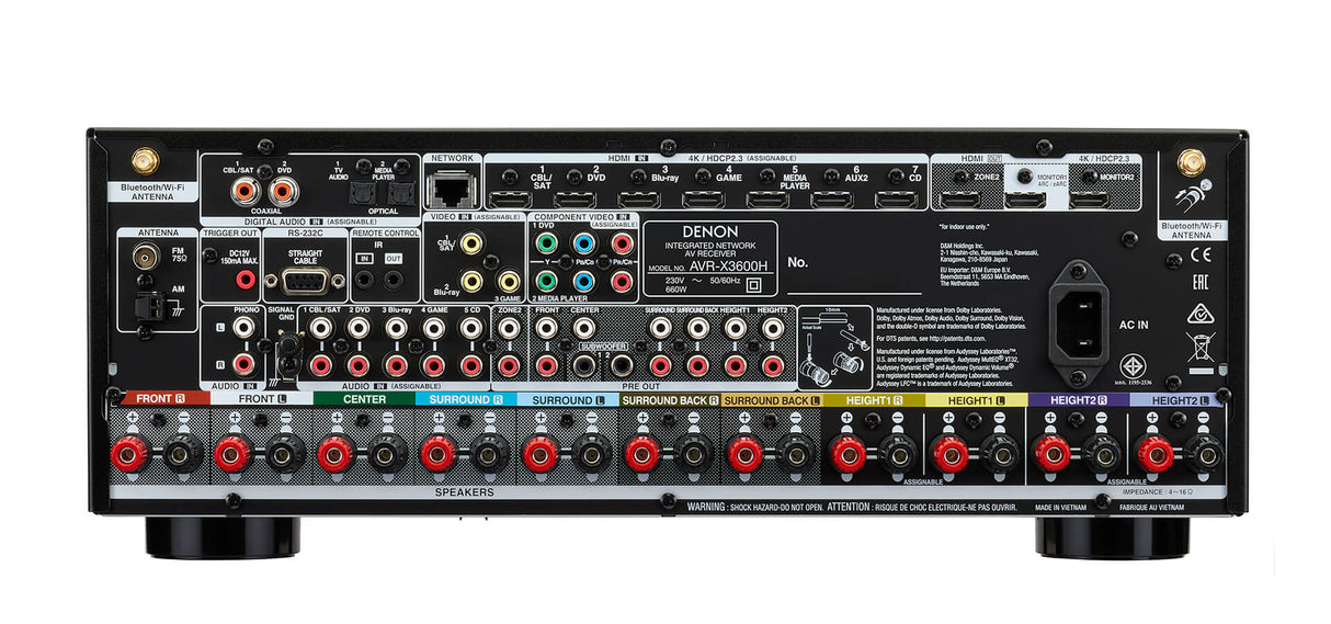 AV resyveris Denon AVR-X3600H 7.2 kanalo namų kino stiprintuvas 7x105W Namu kinas Denon AUTOGARSAS.LT