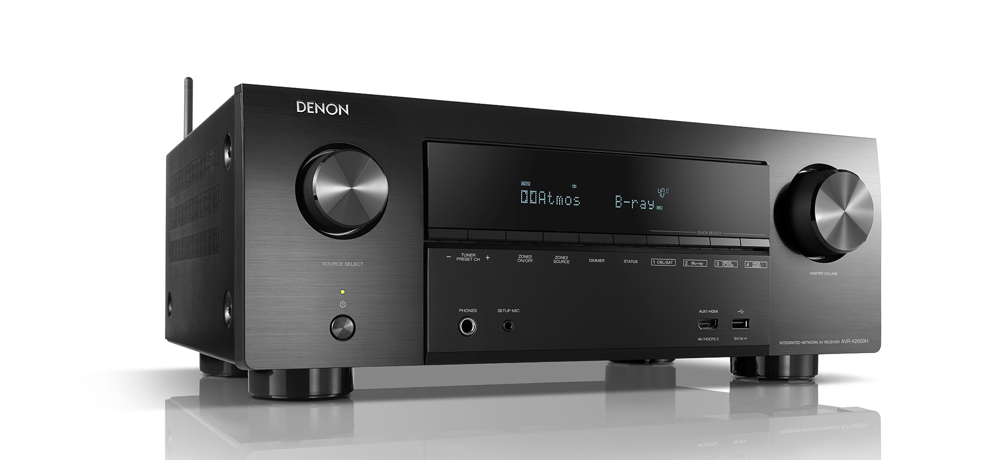 AV resyveris Denon AVR-X2600H 7.2 kanalo namų kino stiprintuvas 7x95W 2600 Namu kinas Denon AUTOGARSAS.LT