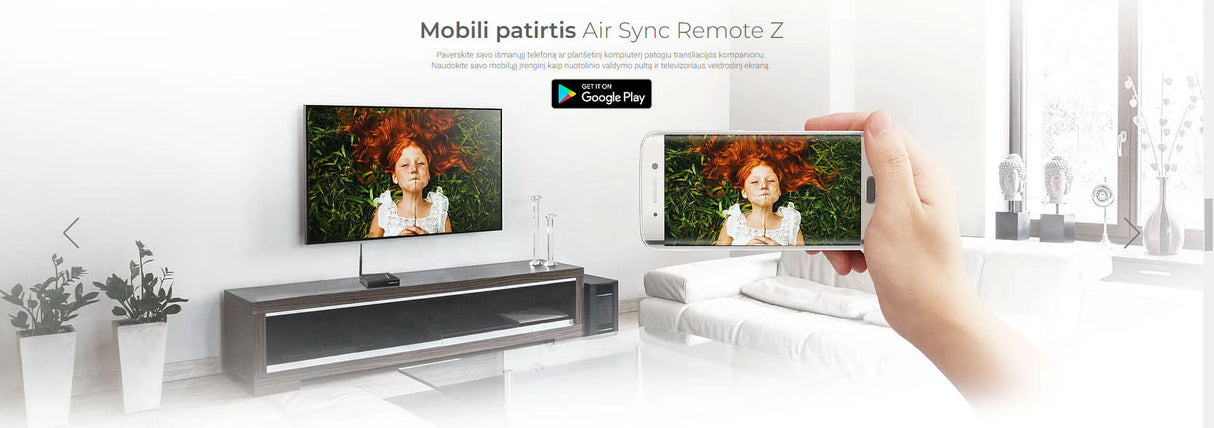 Formuler GTV, IPTV Android priedėlis BT universalus pultelis