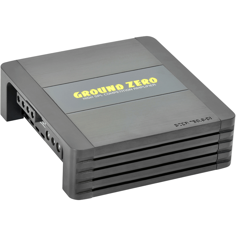 2 kanalų D klasės garso stiprintuvas Ground Zero GZCA 750.2-D1 SPL, 1500W Stiprintuvai Ground Zero AUTOGARSAS.LT