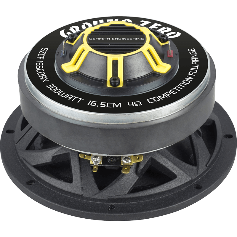 Plačiajuosčiai garsiakalbiai Ground Zero GZCF 165COAX, 200W, koaksialiniai, 16.5cm, 2-jų juostų Garsiakalbiai Ground Zero AUTOGARSAS.LT