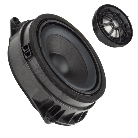 Garsiakalbiai Ground Zero GZCS 100BMW-D, 10 cm, komponentai, 100W, 2-jų juostų, skirti BMW Garsiakalbiai Ground Zero AUTOGARSAS.LT