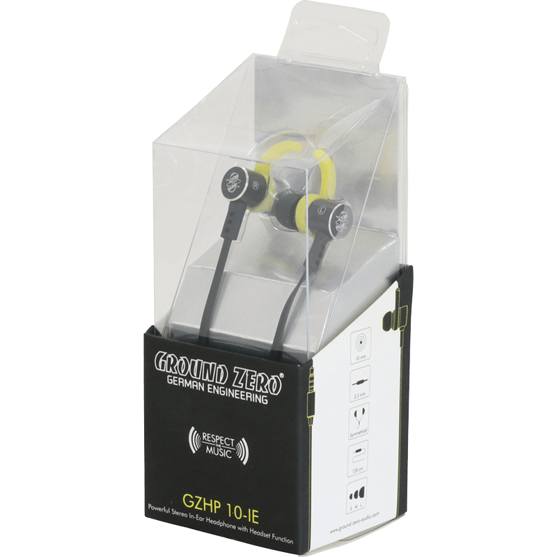 Ground Zero GZHP 10-IE, galingos Stereo In-Ear tipo ausinės