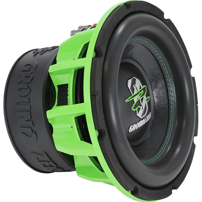 Ground Zero GZHW 25SPL Green Edition, automoblinis žemų dažnių garsiakalbis- šonas
