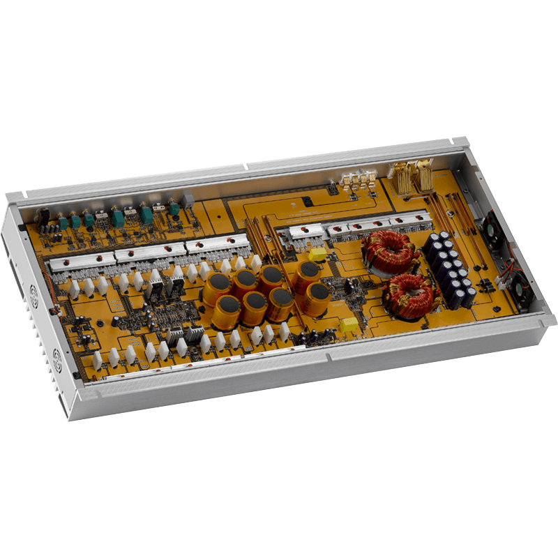 2 kanalų AB klasės garso stiprintuvas Ground Zero GZNA 2850XII, 3000W Stiprintuvai Ground Zero AUTOGARSAS.LT